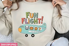 Fun Flight! PNG, Cute Animal Sublimation PNG Product Image 2