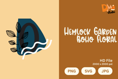 Hemlock Garden Boho Floral Monogram Product Image 1