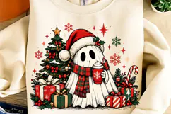Sparkling Christmas Ghost PNG, Trending Christmas PNG Product Image 2