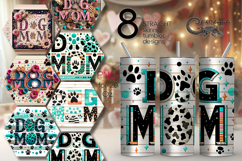 Dogs mom | 8 skinny tumbler Sublimation designs Product Image 1