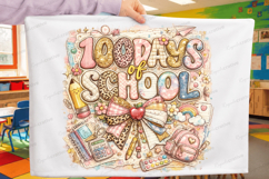 100 Days Of School Cute Back To School PNG Design 100 days Product Image 1