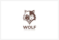 Wolf Head Logo Design Vector Illustration Product Image 1