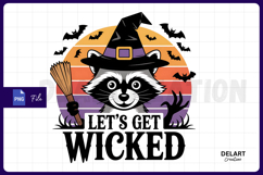 Let&#039;s Get Wicked, Spooky Funny Sublimation PNG Design Product Image 1