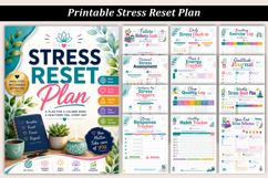Stress Reset Plan | Printable Stress Management Planner Product Image 1