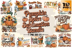 Pumpkin Spice Vibes Cozy Autumn Quotes PNG Pack Product Image 2
