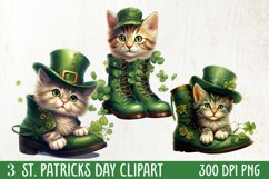 Cat Shoes for St Patricks Day Clipart Product Image 2