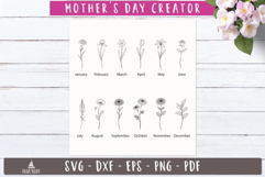 Mother's Day Floral Creator SVG First Mom Now Grandma Product Image 3