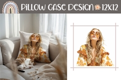 Summer Girl Pillow Design, Summer Pillow Case Product Image 1