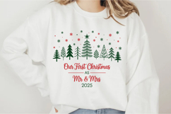 Our First Christmas As Mr &amp; Mrs 2025 1 Svg Design Product Image 1