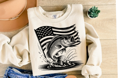 USA Fishing Svg Design | Svg Cut Files | Shirt Svg Product Image 2