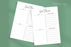 Minimal Goal Planner Template | Canva Editable Goal Planner Product Image 1