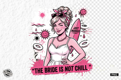 Summer Wedding Bride PNG Sublimation - Wedding PNG Product Image 1