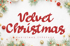 Velvet Christmas is a charming handwritten script Product Image 1