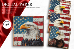 4th of July Patriotic USA American Flag Background Wallpaper Product Image 1