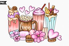 Coffee Valentine Png - Valentines Day - Love PNG Product Image 1