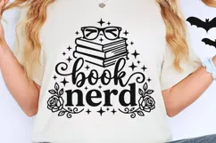 Book Nerd Svg, Book Lover Svg, Book Club Svg, Book Worm Svg. Product Image 2