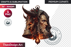 Krampus Christmas Clipart , Bad santa Christmas clipart png Product Image 1