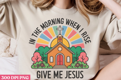 In The Morning When PNG, Retro Church Sublimation PNG Product Image 2