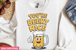 You&#039;re beery nice PNG, Funny Beer Quotes Sublimation PNG Product Image 2