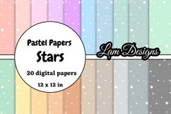 hand-drawn stars digital papers Product Image 1