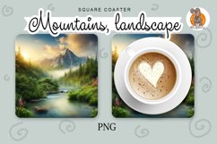 a hot plate, Mountains, landscape Product Image 1