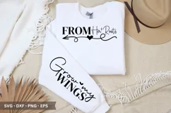 From Her Roots SVG - Mother's Day Sleeve T shirt De Product Image 1