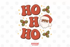 Ho Ho Ho Sublimation | Retro Christmas PNG | Groovy Santa Product Image 1