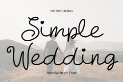 Simple Wedding is a handwritten font Product Image 1