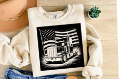 USA Truck Svg Design | Svg Cut Files | Shirt Svg Product Image 2