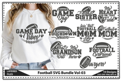 Football Svg Bundle, Football Mom Svg, Game Day Svg Product Image 1