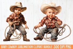 Baby Cowboy Sublimation Clipart Product Image 1