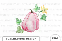 Watercolor Autumn Pumpkins png Product Image 1