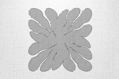 Geometric Floral Mesh Embroidery Design Product Image 1
