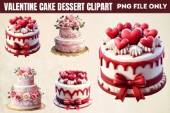 Valentine cake Dessert Clipart PNG Product Image 1