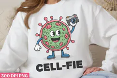 Cell-fie PNG, Chemistry Sublimation PNG Product Image 2