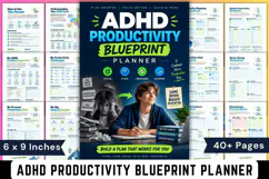 ADHD Productivity Blueprint Planner Product Image 1