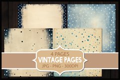 4 Vintage Abstract Digital Papers I Junk Journal Pages Product Image 1