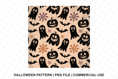Halloween Boo Pattern Png | Sublimation | Digital Paper Product Image 1