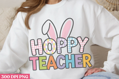 Hoppy teacher PNG, Retro Teacher Easter Sub Product Image 1