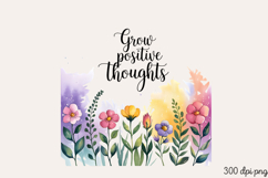 Grow positive thoughts PNG, Mental Health Sublimation PNG Product Image 2