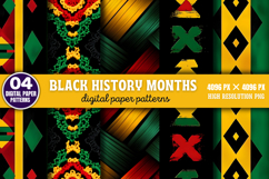 Black History Month Digital Papers Bundle PNG Product Image 3
