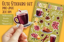 Cozy Autumn Stickers |Png/Jpeg Print and cut Product Image 1