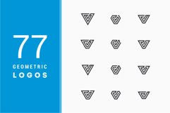 77 Geometric Mono Line Vector Logos Product Image 1