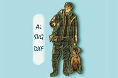 Hunter multilayer 3D SVG/Hunter plywood cut/ 3D laser cut Product Image 1