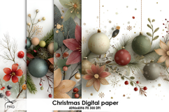 Christmas digital paper, background clipart Product Image 1