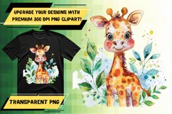 Sweet Watercolor Animal Sublimation PNG - Happy Design Product Image 1