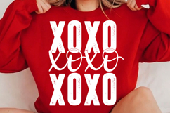 XOXO Hearts Svg, Valentine's Day Svg Png Product Image 1