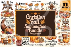 Christian Fall Sublimation Bundle PNG 300 DPI Product Image 1
