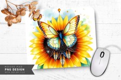Rustic Nature Elegance Mouse Pad PNG Design Product Image 1