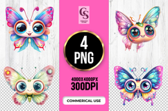 Cute Butterfly Sublimation PNG Product Image 1
